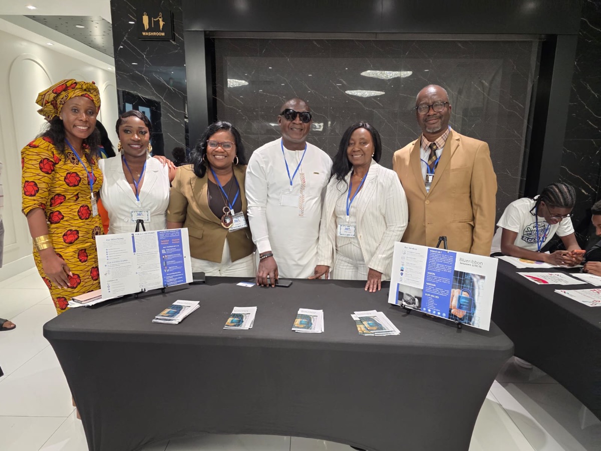 BlueRibbon Solutions exhibition stand at the Sierra Leone Canadian Trade Fair